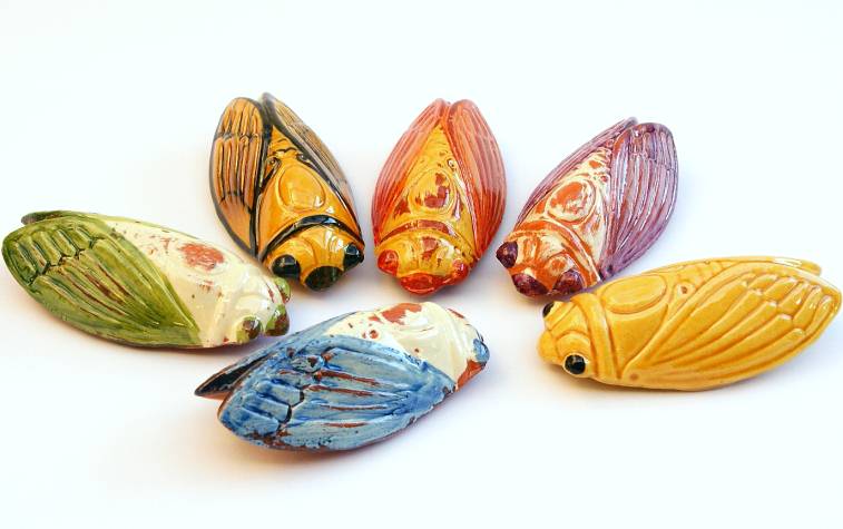 Provençal souvenirs in the shape of cicadas.